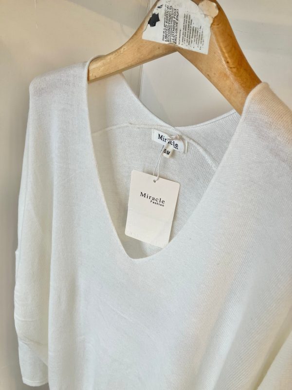 MIRACLE DOLMAN KNIT   White Supply