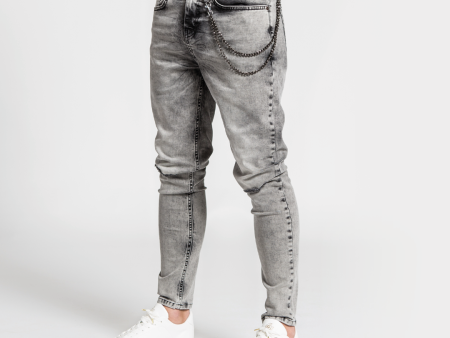 Cova Relaxed Fit Jeans - Grey on Sale