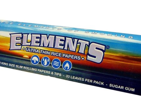 Elements Ultra Thin Rice Papers (2 3 4 King Slim Size) Online Hot Sale