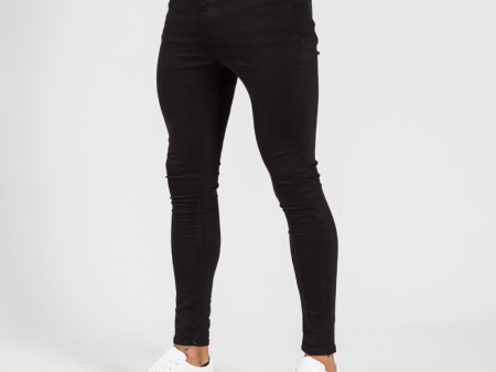 Luca Skinny Stretch Jeans - Signature Jet Black Cheap