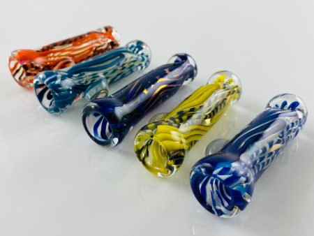 Citrus Glass Thick Inside Out Worked Chillum Sale