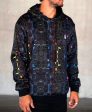 Fractured Rainbow Sherpa Hoodie by Glass Crane Online Hot Sale