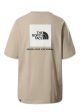 W Relaxed Redbox Tee - Flax Gardenia White For Cheap