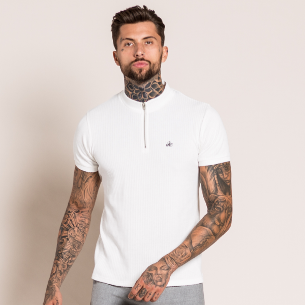 Gerard Polo Shirt - White Cheap