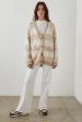 Runi Cardigan Ivory Sand Plaid 🤎 on Sale