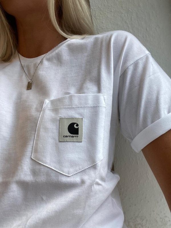 W  S S Carrie Pocket T-Shirt - White Sale