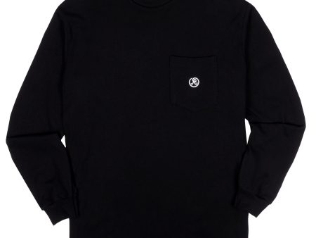 Richardson Long Sleeve Pocket Glyph Shirt (Black) Fashion