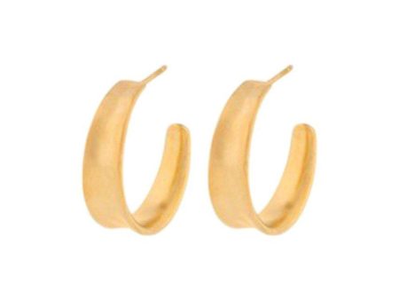 Small Saga Earrings  22 mm - Goldplated Fashion