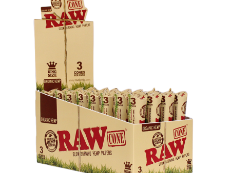 Raw Papers Organic Hemp Cone (King Size) on Sale