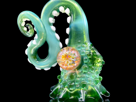 Lindemann Glass Tentacle Mini Tube with Marble (OG Moss and Plantphibian) Online Hot Sale