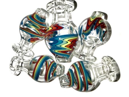 Clear and Rainbow Linework Bubble Cap (One Single Bubble Cap) Sale