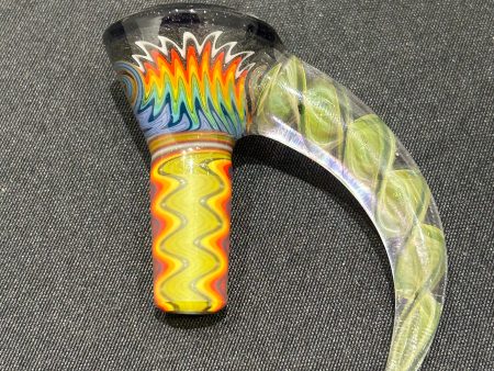 Chase Adams  Rainbow 3 Hole Slide with Spiral Horn (14mm) For Sale