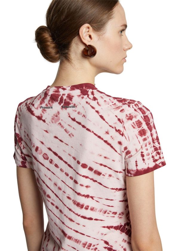 Tie Dye T-shirt - Pink Wine Sale