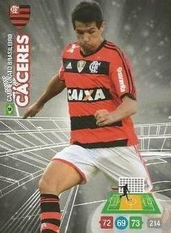 #111 Caceres - CR Flamengo, 2014 Panini Campeonato Brasileiro Adrenalyn XL Supply