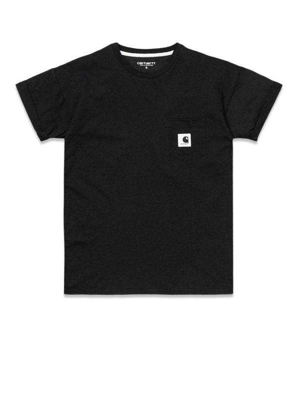 W  S S Carrie Pocket T-Shirt - Black Supply