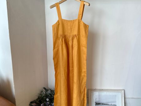 Brenda Dress w  Scrunchie, Mari Gold, Discount