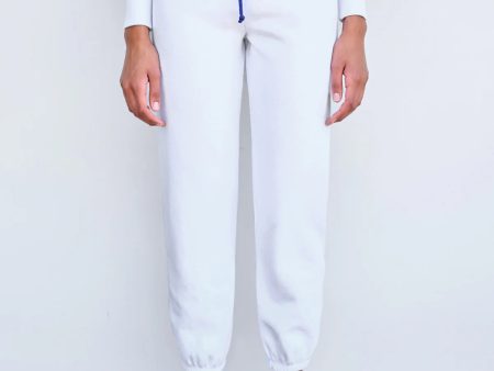 WOMEN S WAVE JOGGER WITH CORD IN WHITE Hot on Sale